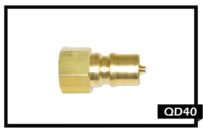 QD40 Quick Disconnect 1/4"FPT Brass, Male