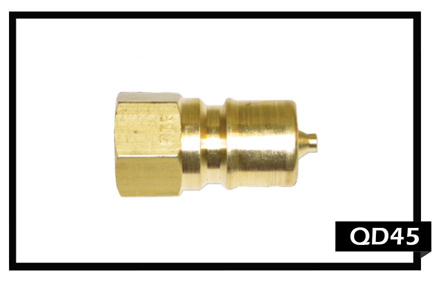 QD45 Quick Disconnect 3/8"FPT Brass, Male
