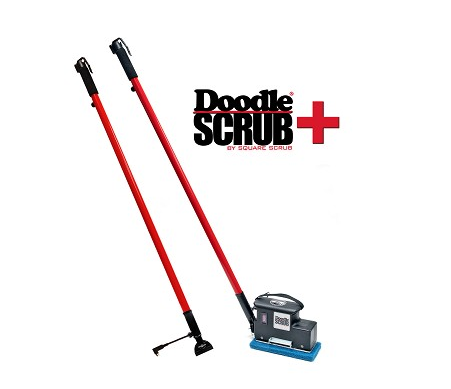 SS EBG-9-BAT2-PLUS Square Scrub™ Doodle Scrub w/xtra handle